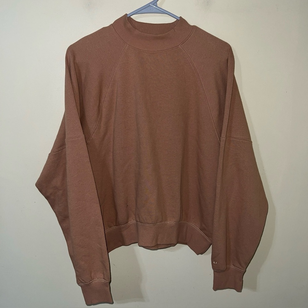 NWT PINK Ivy Fleece Mock Neck Sweatshirt Medium - Picture 4 of 8